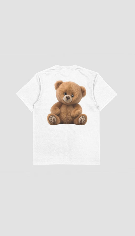 WOVEZ BEAR OVERSIZED TEE WHITE