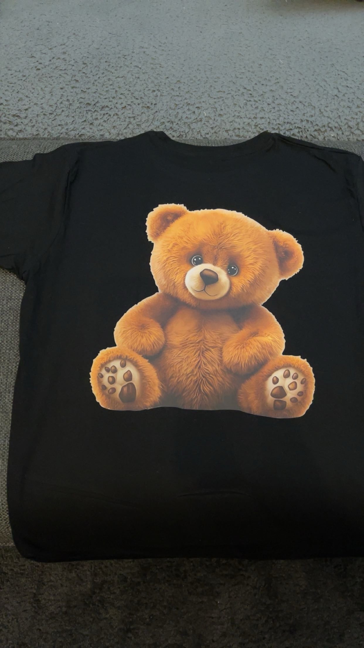 WOVEZ BEAR OVERSIZED TEE BLACK/WHTE