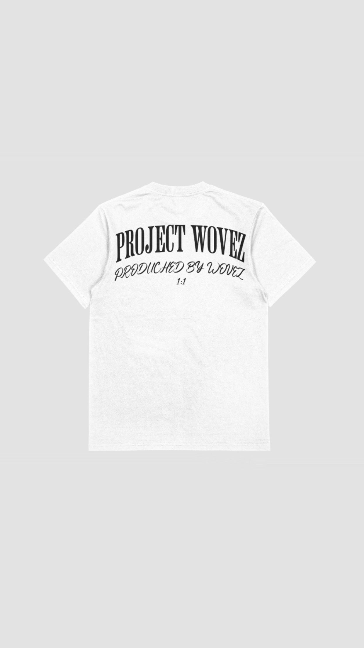 PROJECT WOVEZ TEE WHITE/BLACK