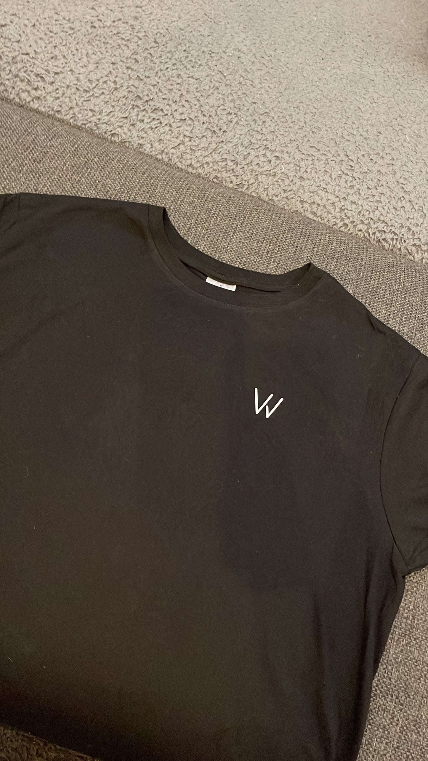 WOVEZ BEAR OVERSIZED TEE BLACK/WHTE