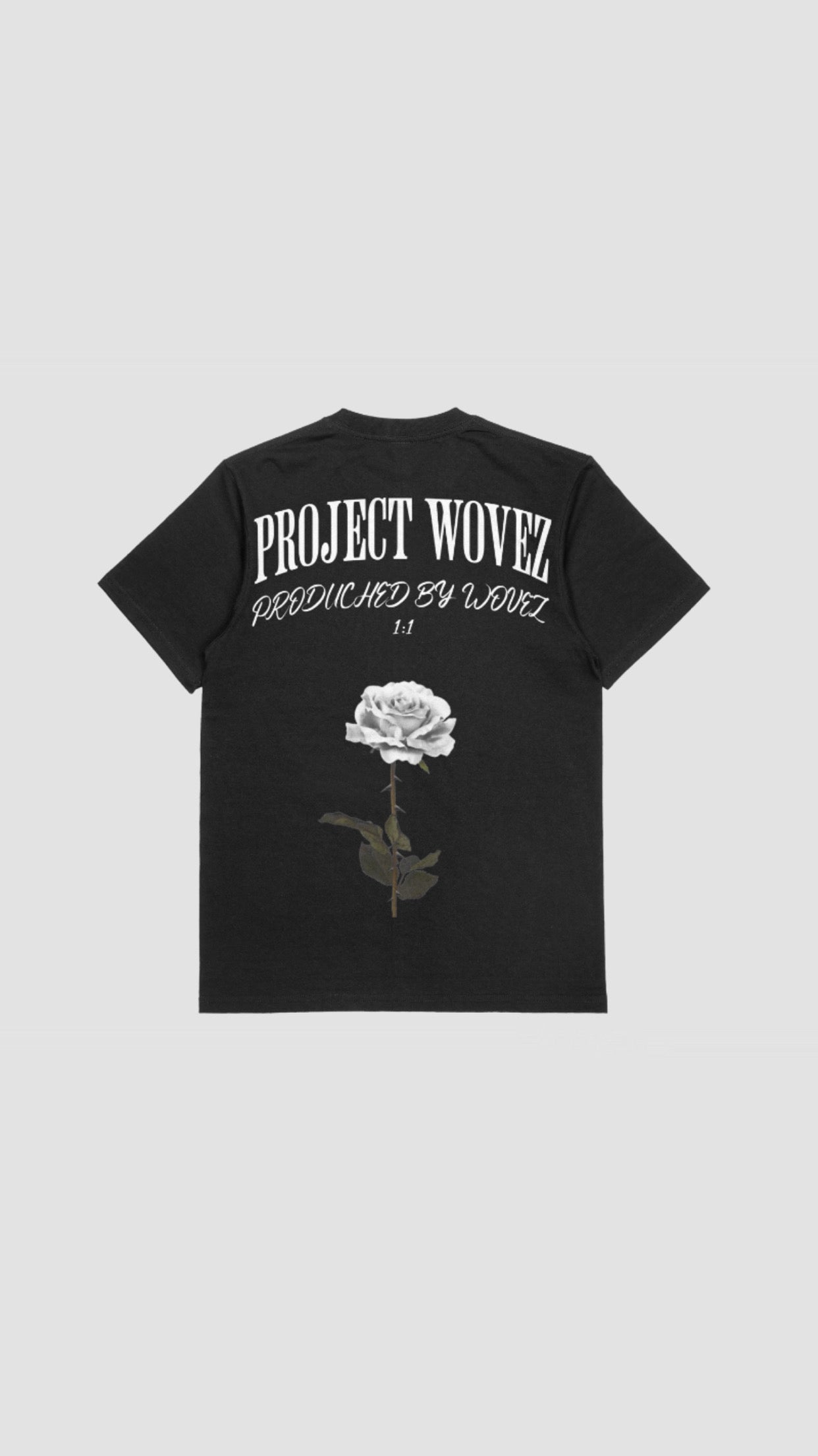 PROJECT WOVEZ TEE FLOWER BLACK/WHITE