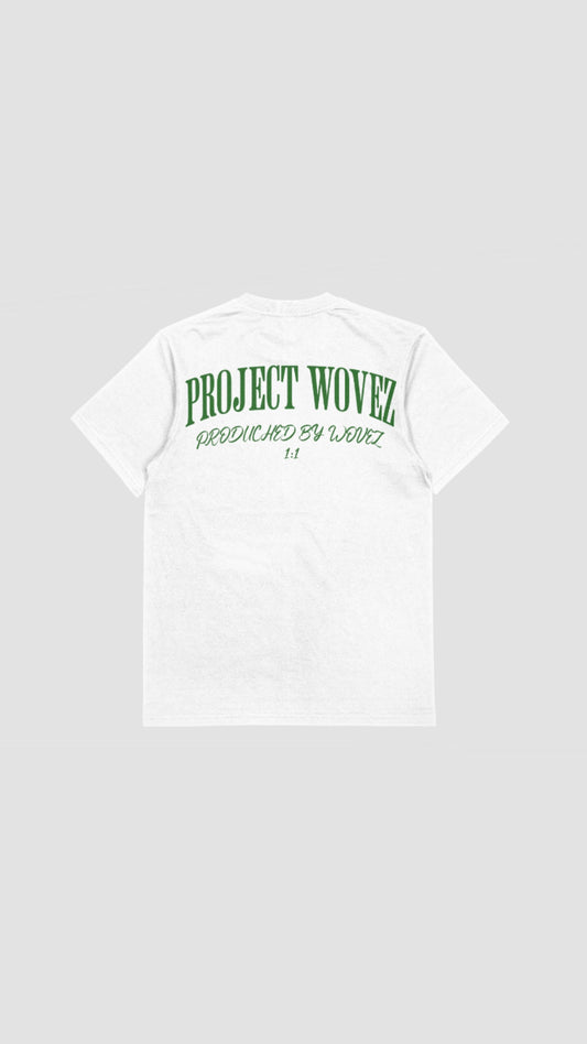 PROJECT WOVEZ TEE WHITE/GREEN