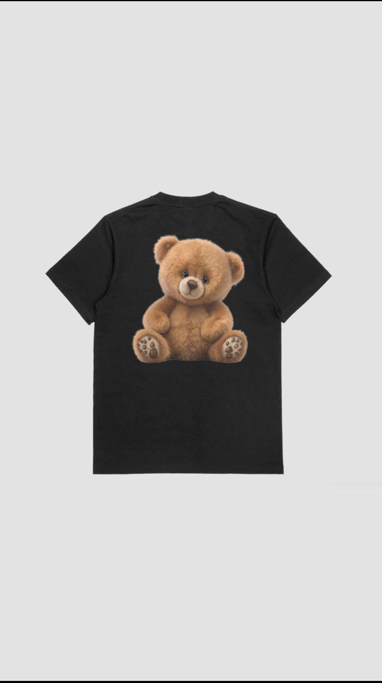 WOVEZ BEAR OVERSIZED TEE BLACK/WHTE