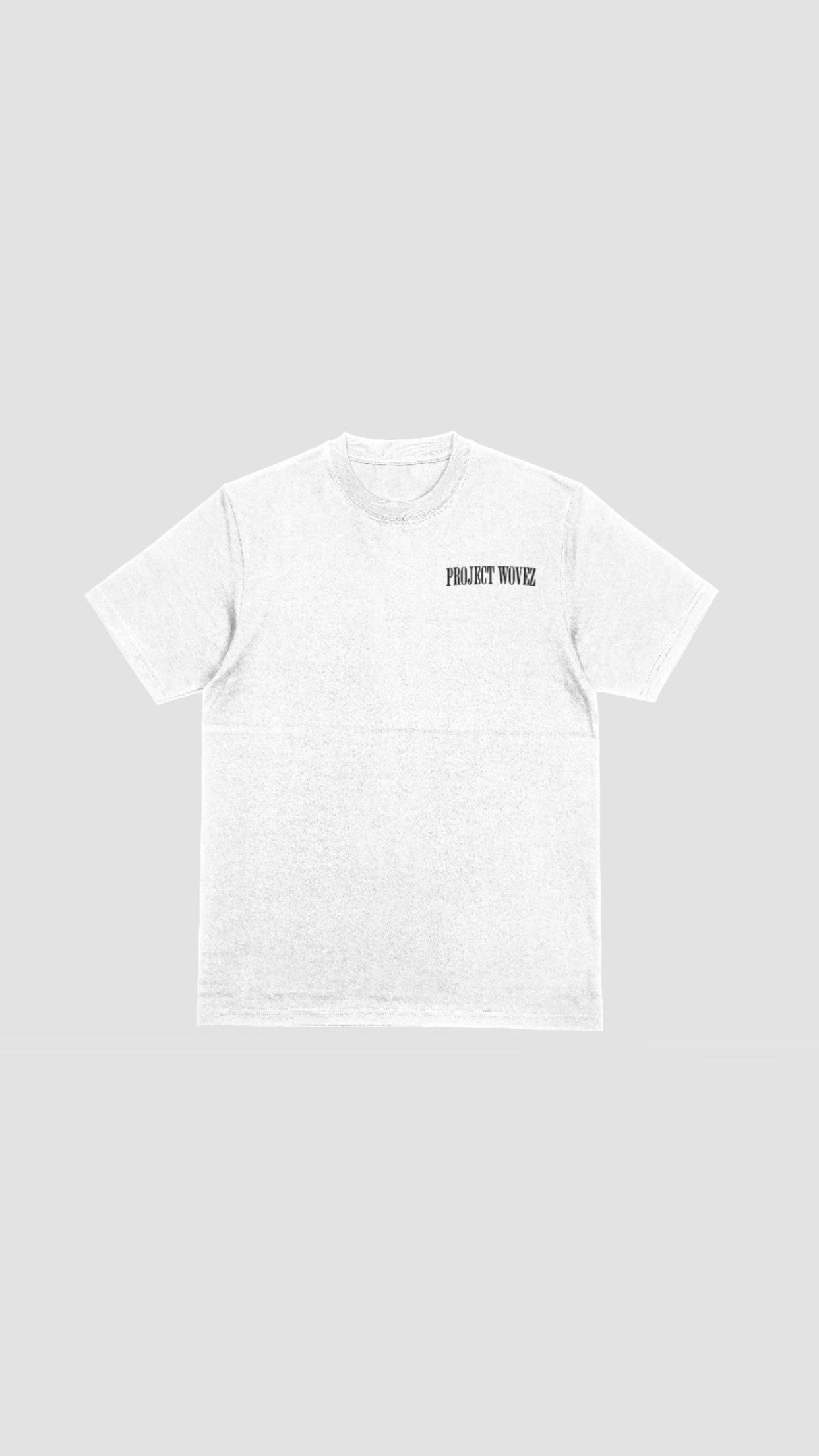 PROJECT WOVEZ TEE WHITE/BLACK