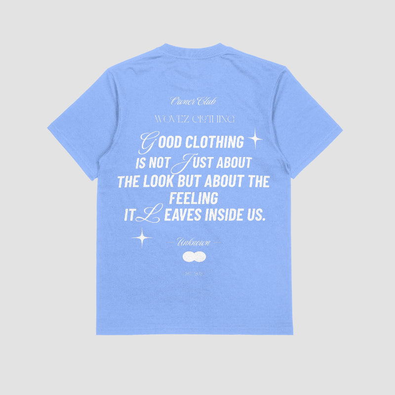 Wovez Quote Tee Babyblue