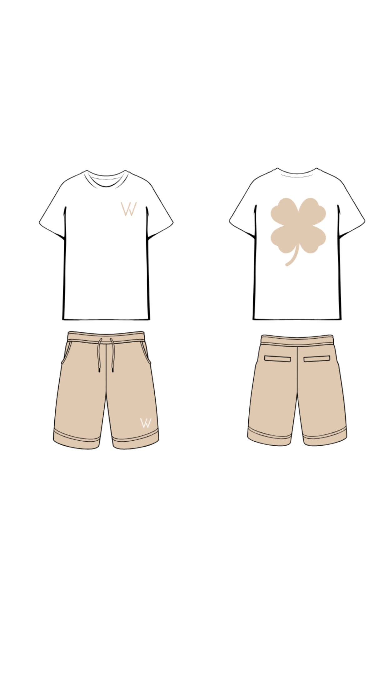 WOVEZ SUMMER SET 24 BEIGE/WHITE